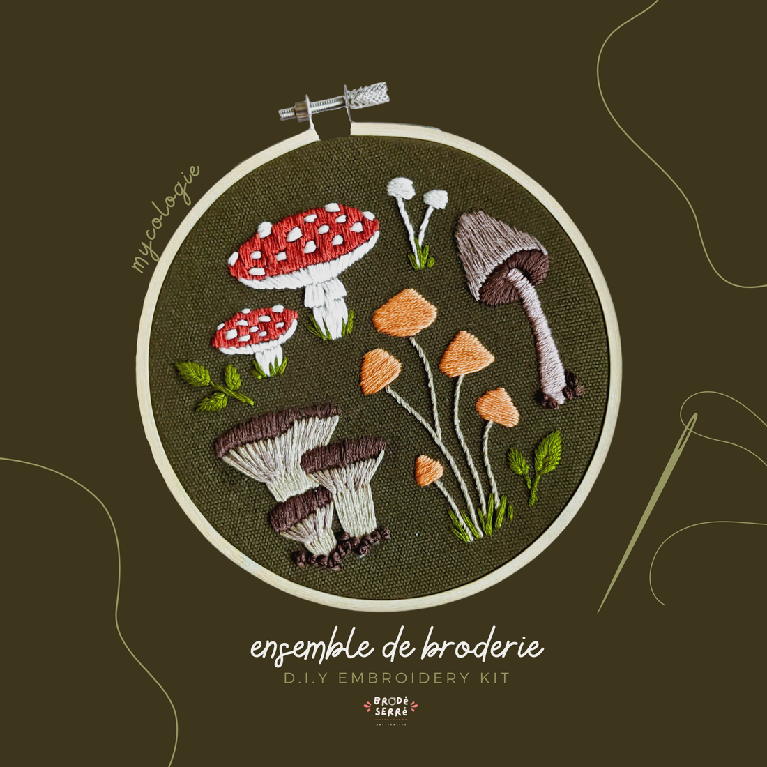 Ensemble de broderie - Mycologie