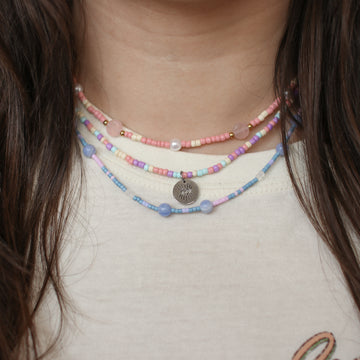 Collier en billes et perles