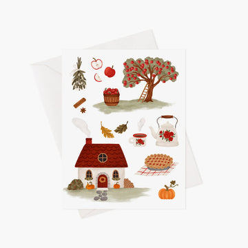 Carte de souhaits - Automne Cozy