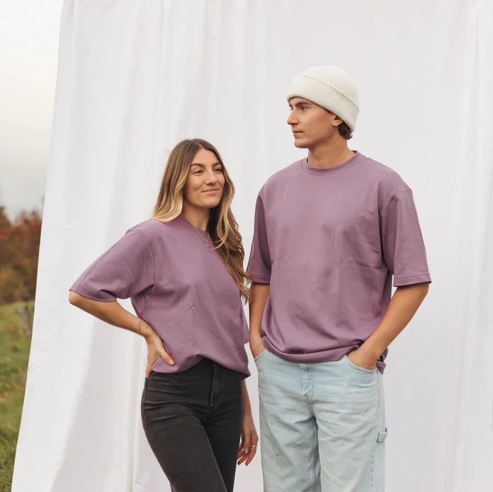 T-shirt Boxy Mauve