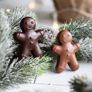 Duo bonhommes pain d'épice plein chocolat