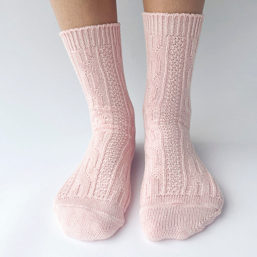 Chaussettes Jenny en coton - Rose